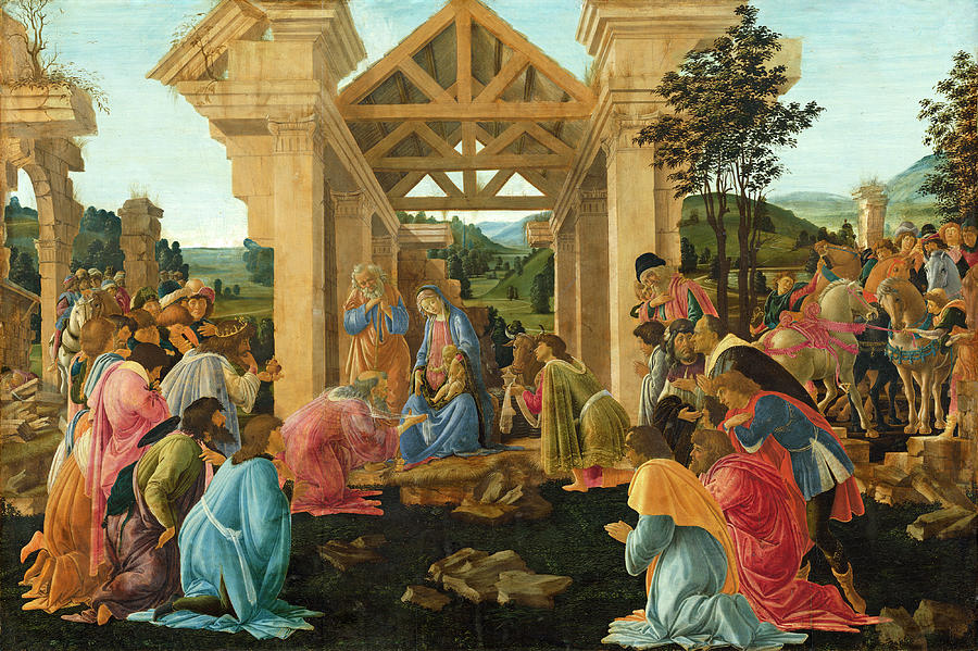 The Adoration of the Magi #8 Painting by Sandro Botticelli