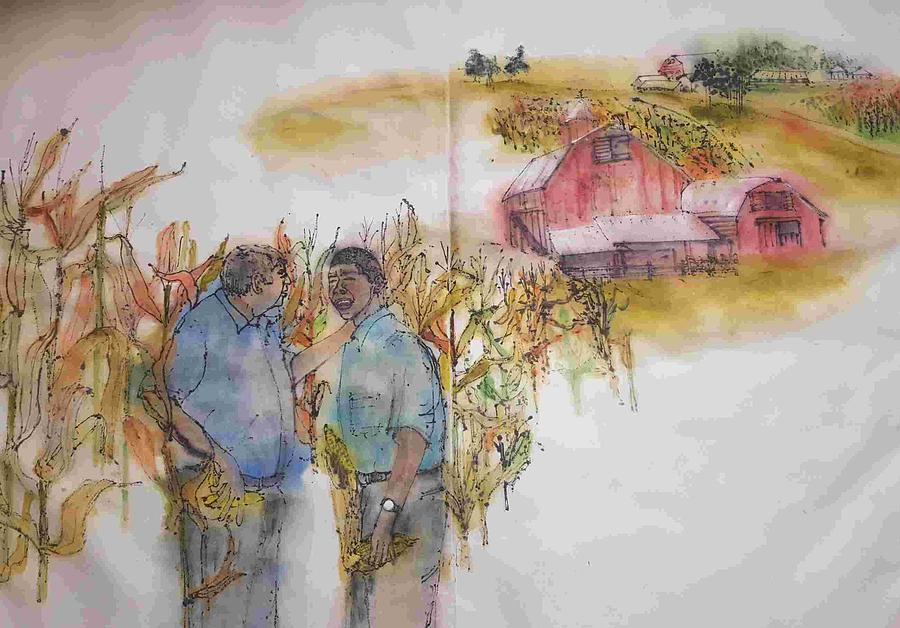The art of farming album. #8 Painting by Debbi Saccomanno Chan