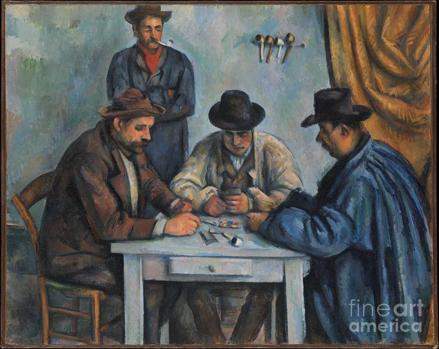 The Card Players #10 Painting by Paul Cezanne