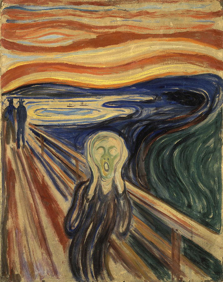 Halloween Painting - The Scream #8 by Edvard Munch