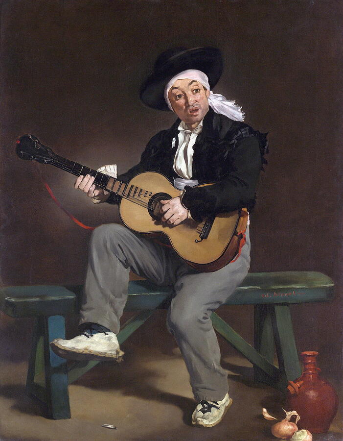 The Spanish Singer, from 1860 Painting by Edouard Manet
