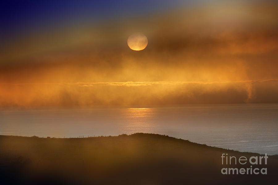 The Sun Peaks Through the Coastal Northern California Fog #8 Photograph by Wernher Krutein