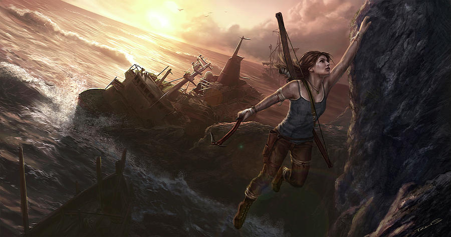 Spider Digital Art - Tomb Raider #8 by Maye Loeser