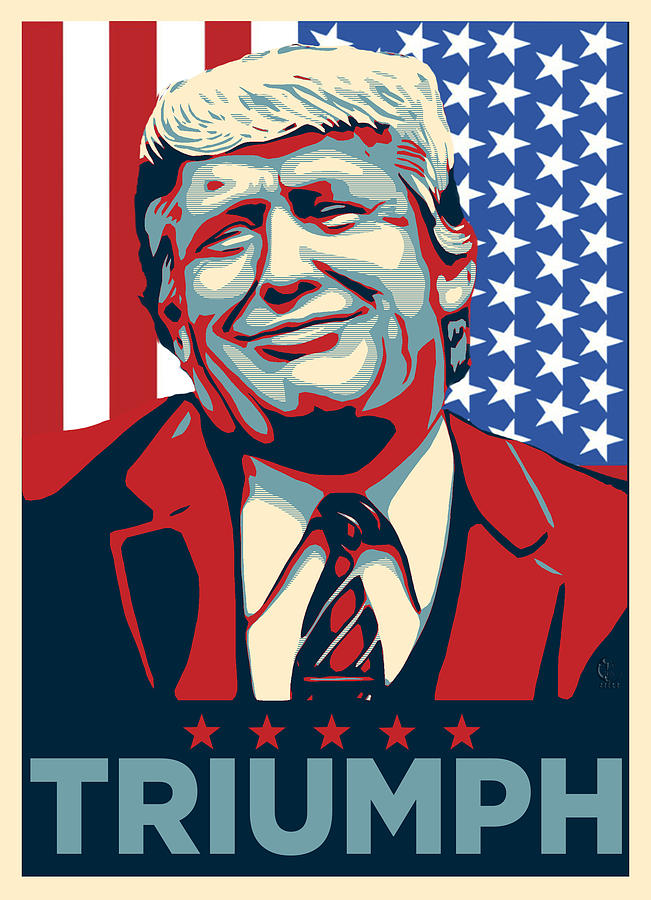 Donald Trump Digital Art - Trump pop art #8 by Uri Uri