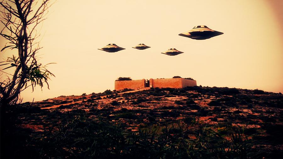 Fantasy Photograph - UFO Sighting #8 by Esoterica Art Agency