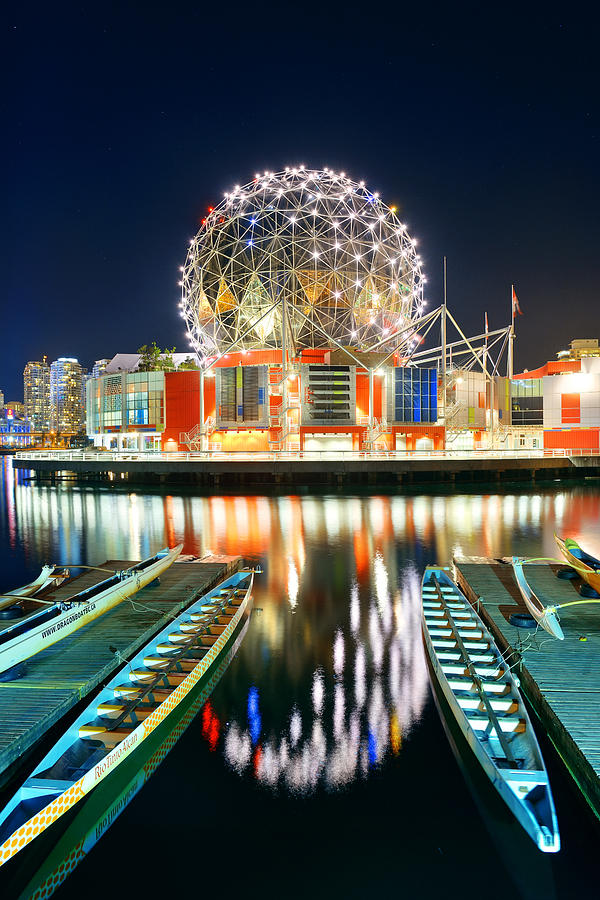 Vancouver city night #8 Photograph by Songquan Deng