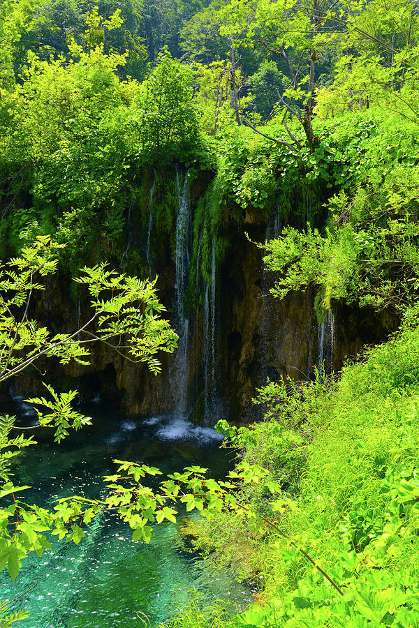 Nature Photograph - Waterfall in Plitvice National Park in Croatia #8 by Brandon Bourdages
