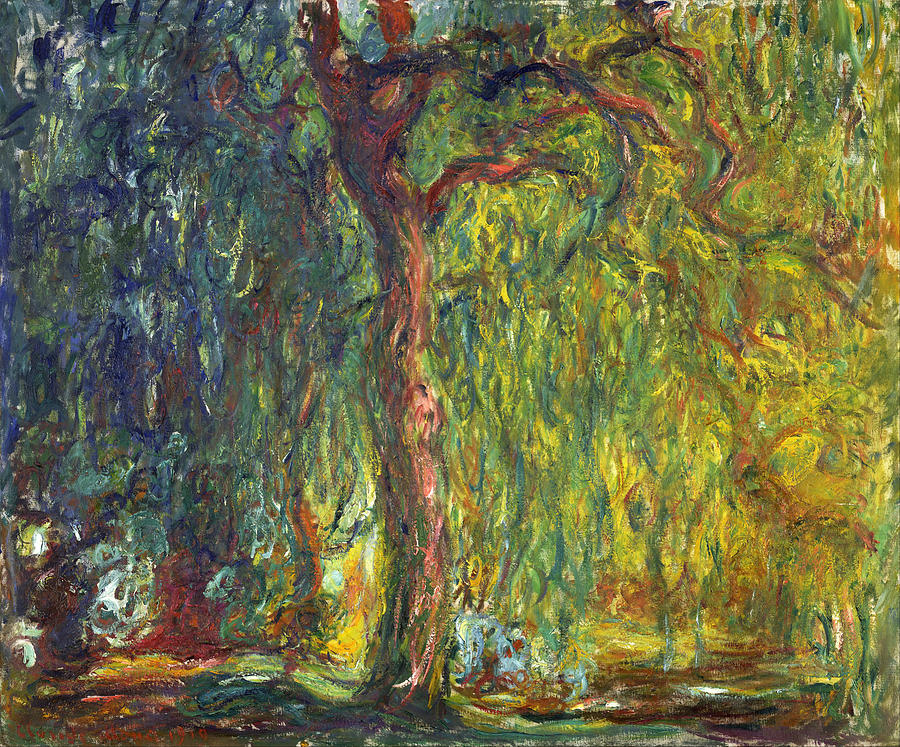 Weeping Willow #11 Painting by Claude Monet