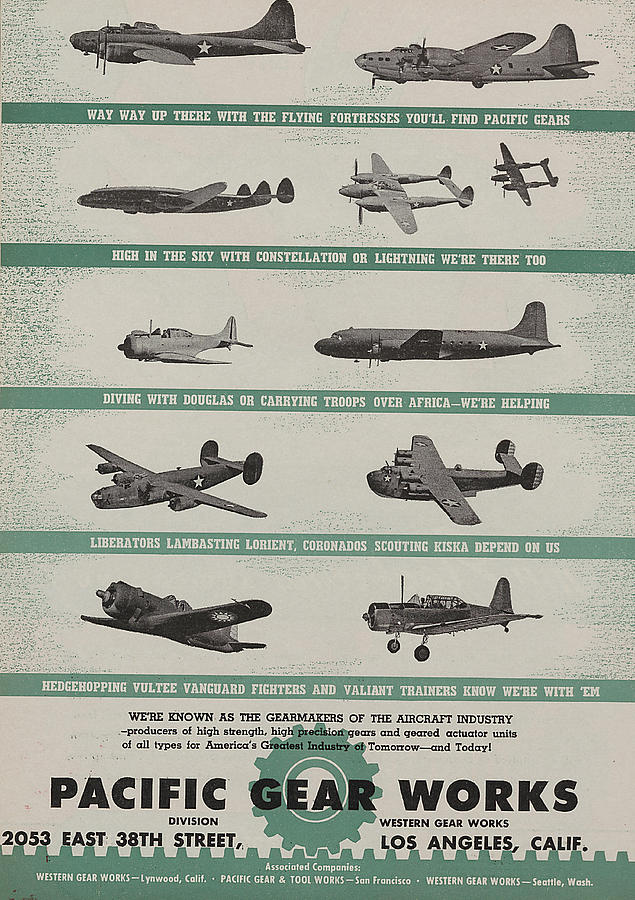 World War II Advertisement Painting by American School