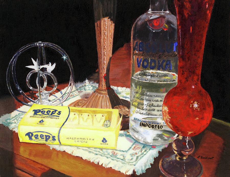 Still Life Painting - 80 Proof by Lynne Reichhart Still Life Painting - 80 Proof by Lynne Reichhart