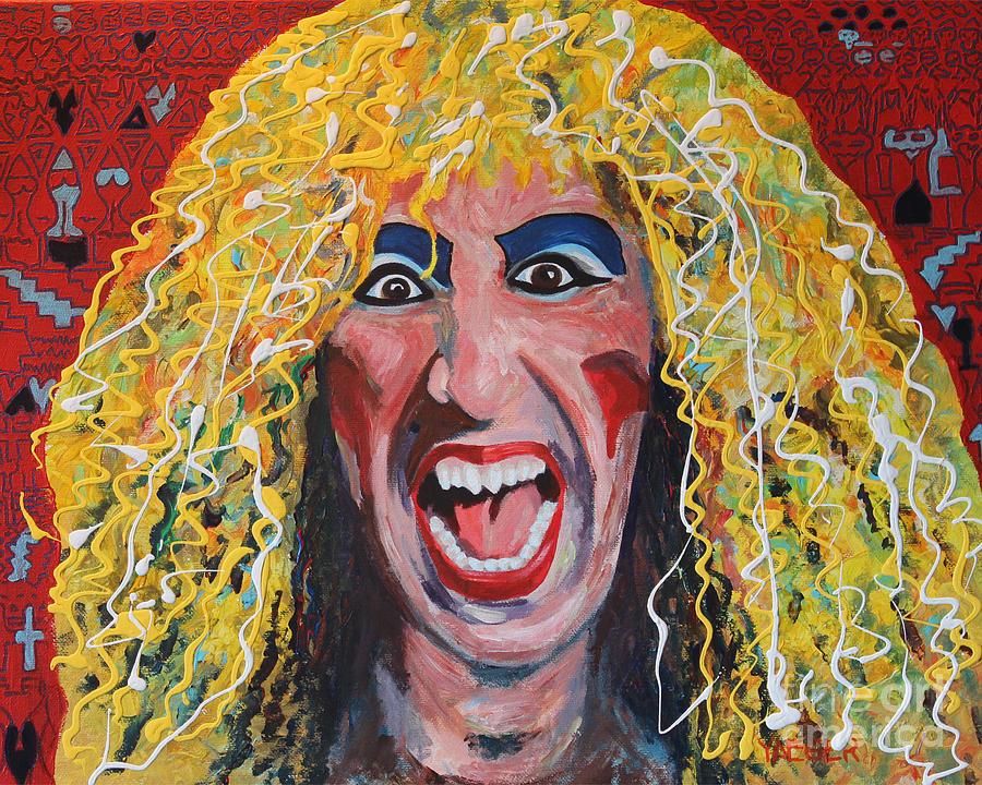80s Hair Bands Twisted Sister Painting by Robert Yaeger