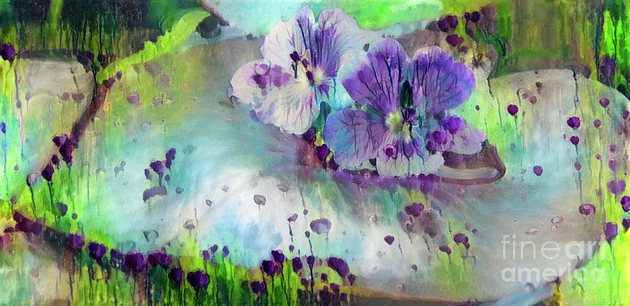 Jeweled Water Lilies #81 Digital Art by Amy Cicconi