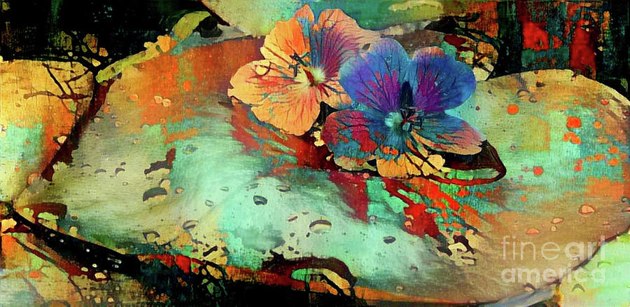 Jeweled Water Lilies #83 Digital Art by Amy Cicconi