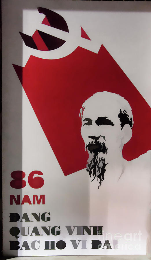 86 Nam Banner Hanoi  Photograph by Chuck Kuhn