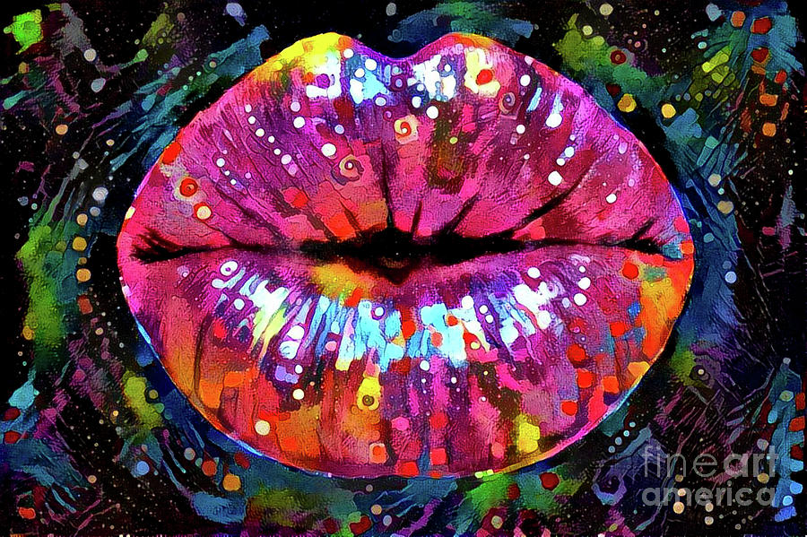 Kissing Lips Digital Art by Amy Cicconi - Fine Art America