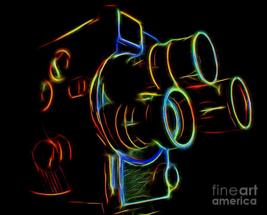 8mm in Neon Photograph by Mark Miller