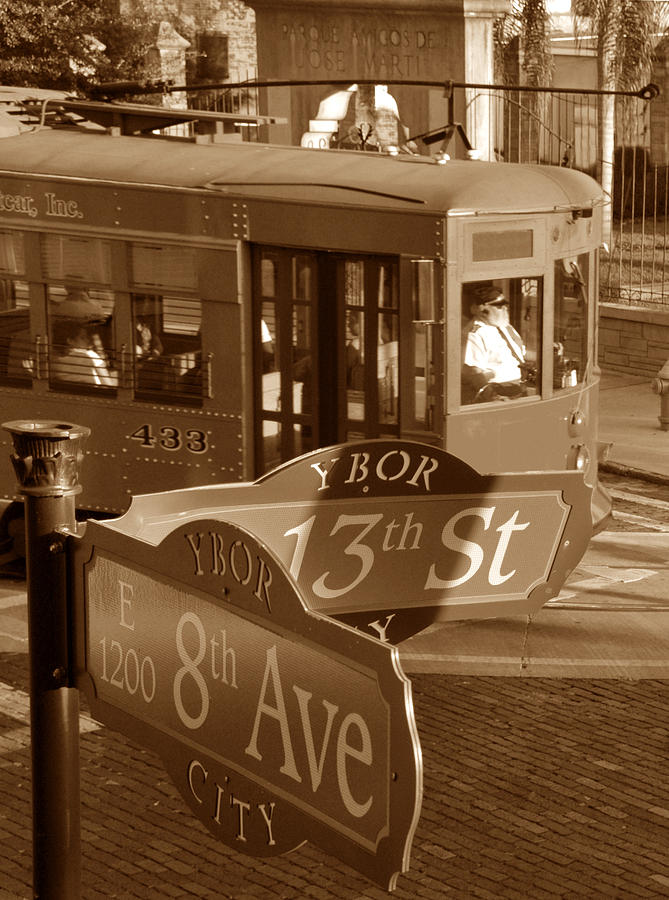 Trolley Photograph - 8th Ave Trolley by David Lee Thompson