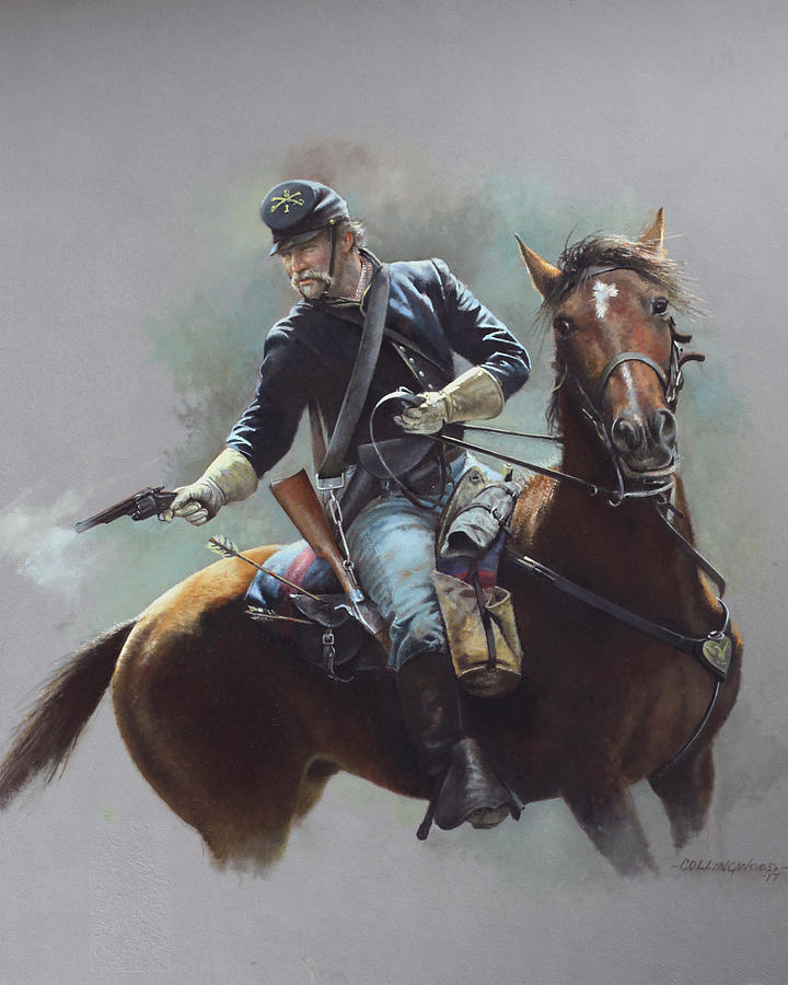 8th US Cavalry C 1870 Painting by Chris Collingwood Pixels