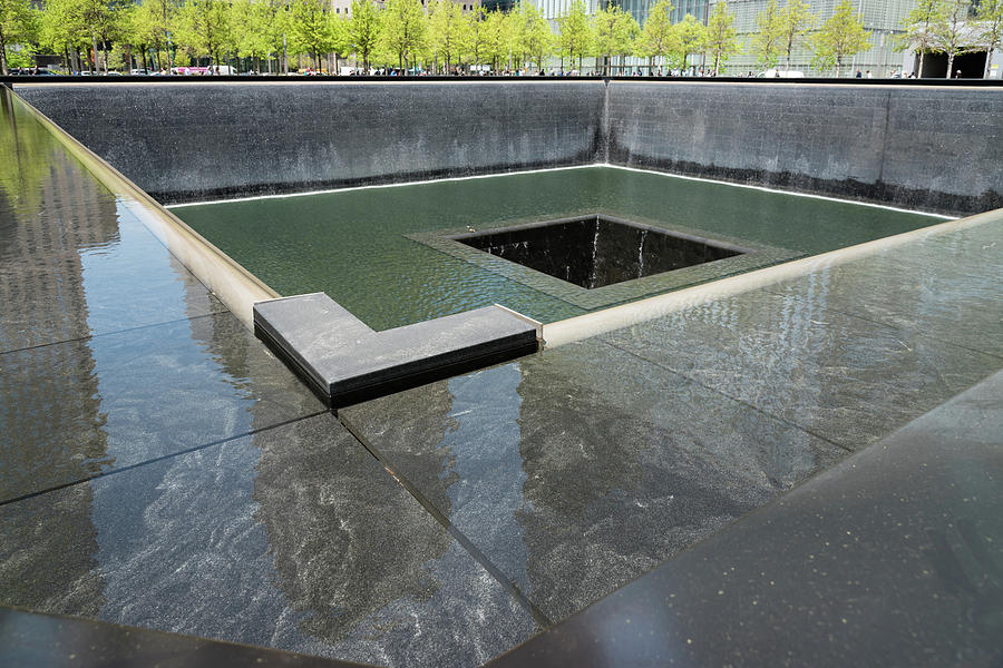 9-11 Memorial Reflecting Pool Photograph By Robert VanDerWal - Fine Art ...