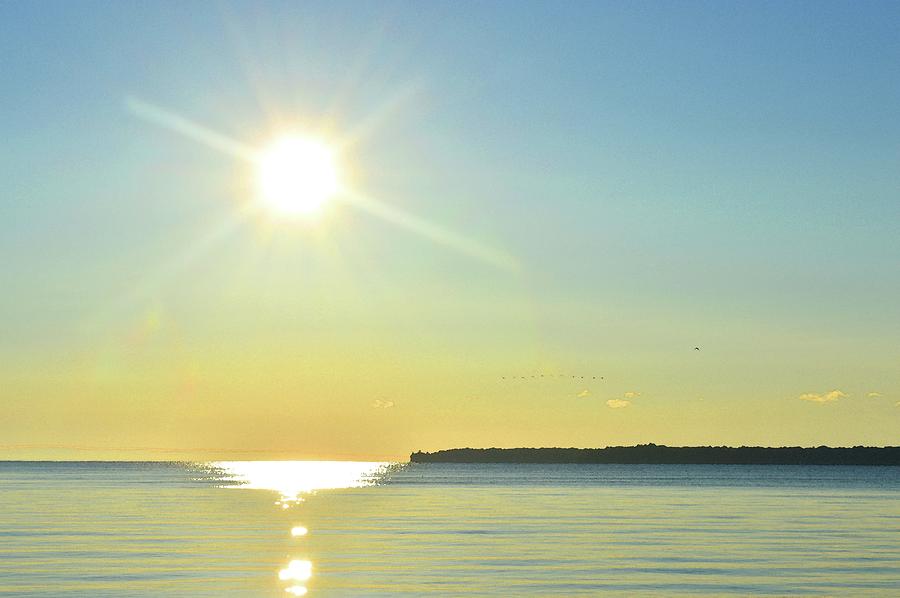 9-9-2017 Sunrise Over Lake Simcoe  Photograph by Lyle Crump