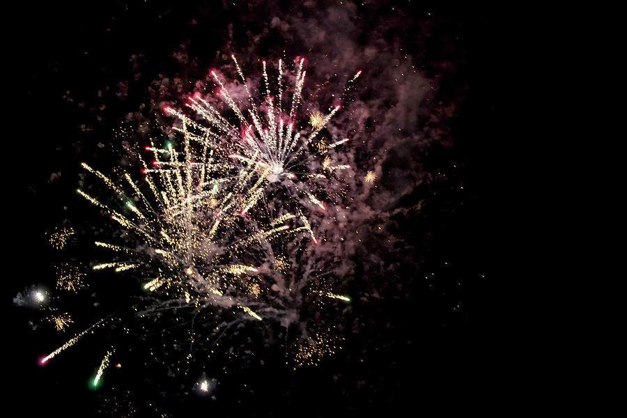 A shining colorful firework #9 Photograph by Gina Koch