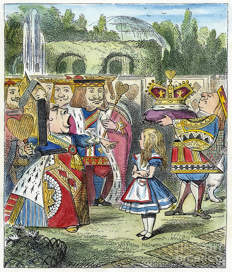 Alice In Wonderland Drawing by Sir John Tenniel