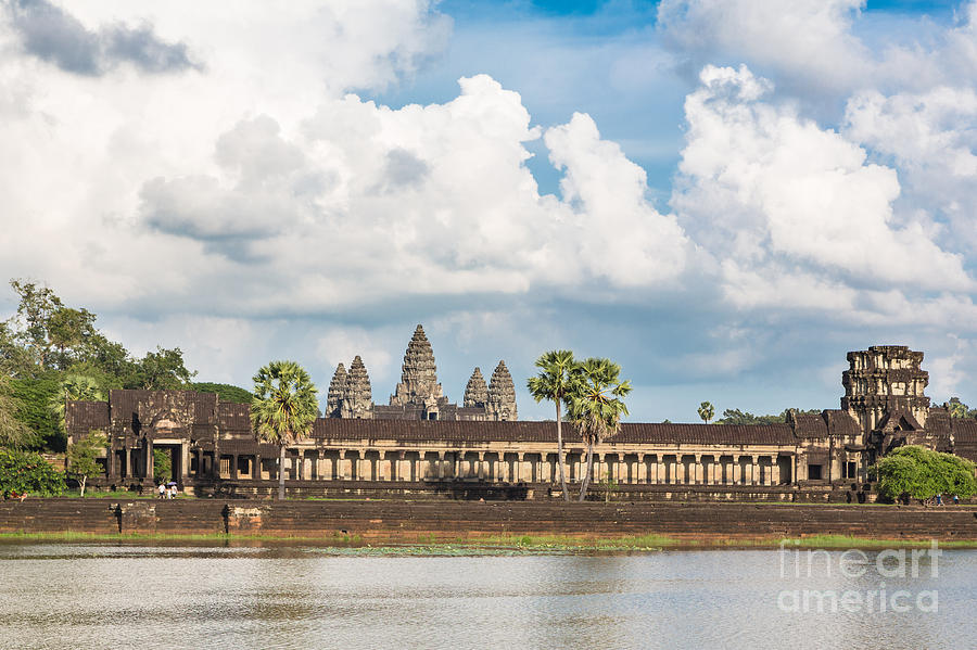 Architecture Photograph - Angkor Wat in Cambodia #9 by Didier Marti