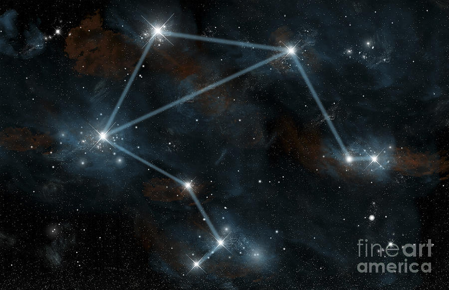 Space Digital Art - Artists Depiction Of The Constellation #9 by Marc Ward