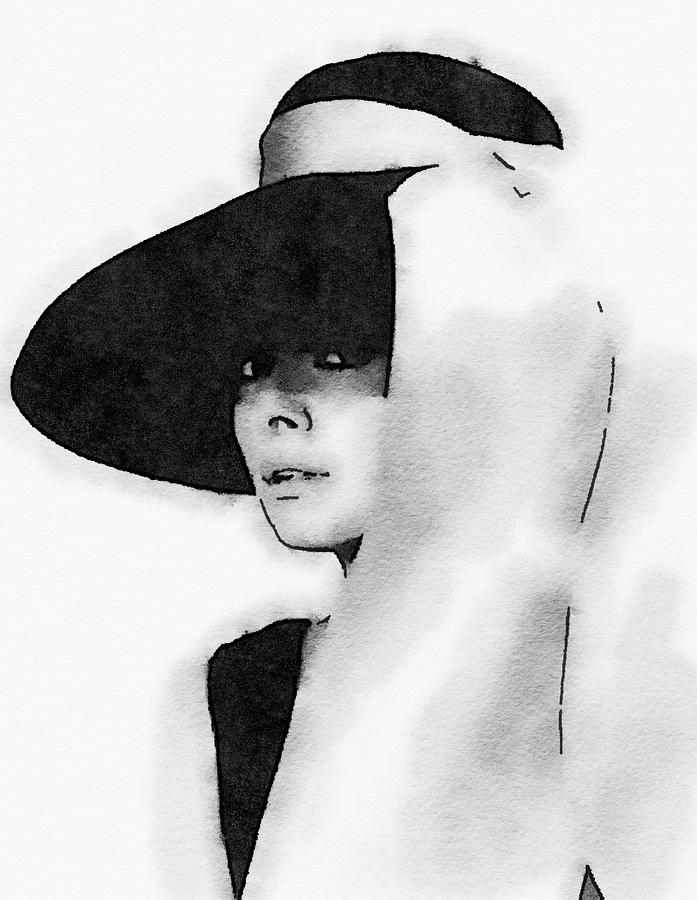 Audrey Hepburn Painting