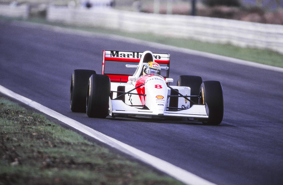 Car Photograph - Ayrton Senna #9 by Jose Bispo