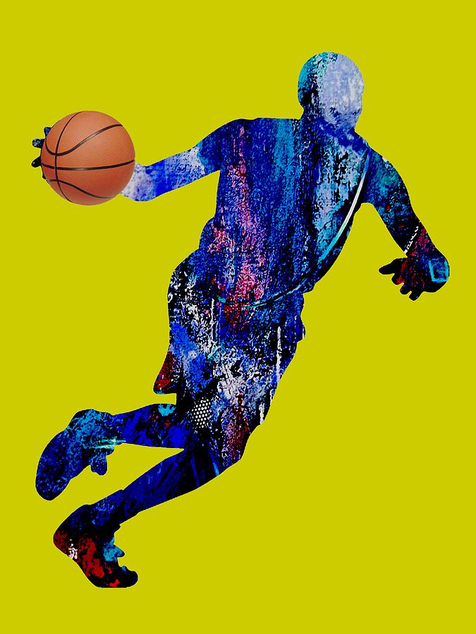 Basketball Collection #9 Mixed Media by Marvin Blaine