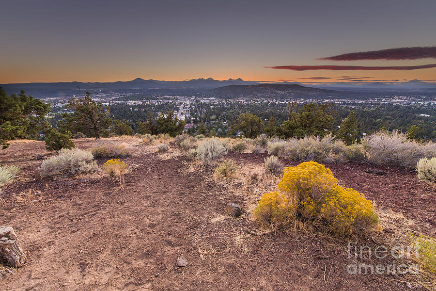 Bend from Pilot Butte in Evening Photograph by Twenty Two North ...