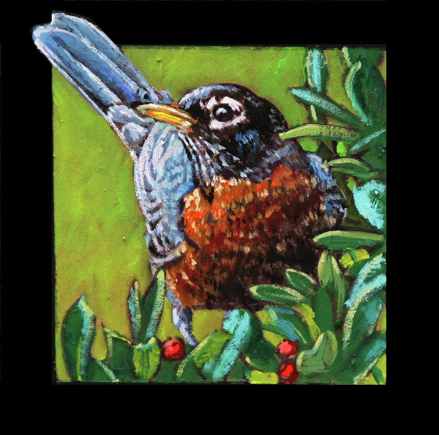 Birdman of Alcatraz detail #9 Painting by John Lautermilch