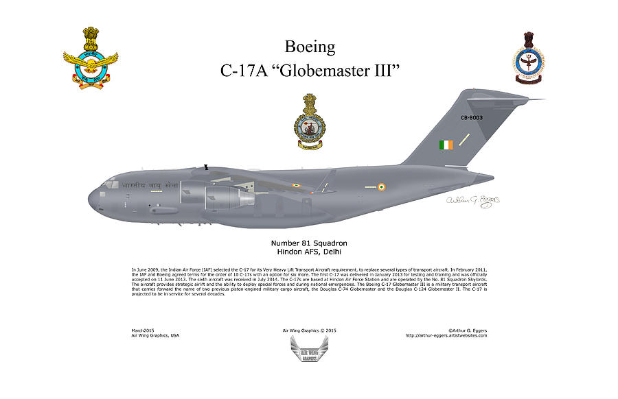 Boeing C-17 Globemaster III #16 Digital Art by Arthur Eggers