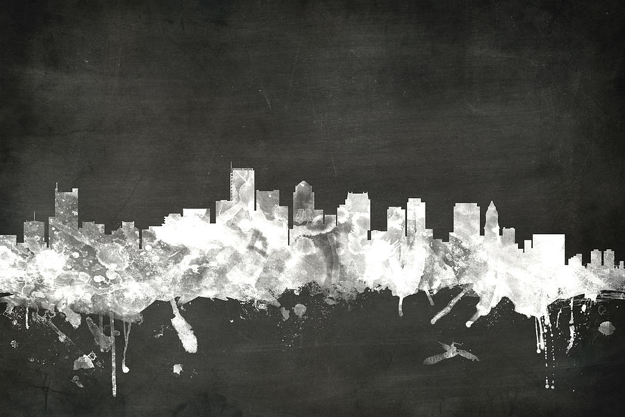 Boston Massachusetts Skyline #9 Digital Art by Michael Tompsett