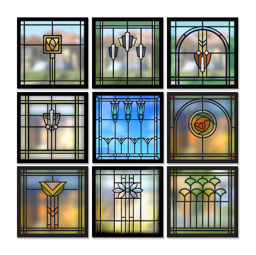 9 Bungalow Windows Digital Art by Geoff Strehlow