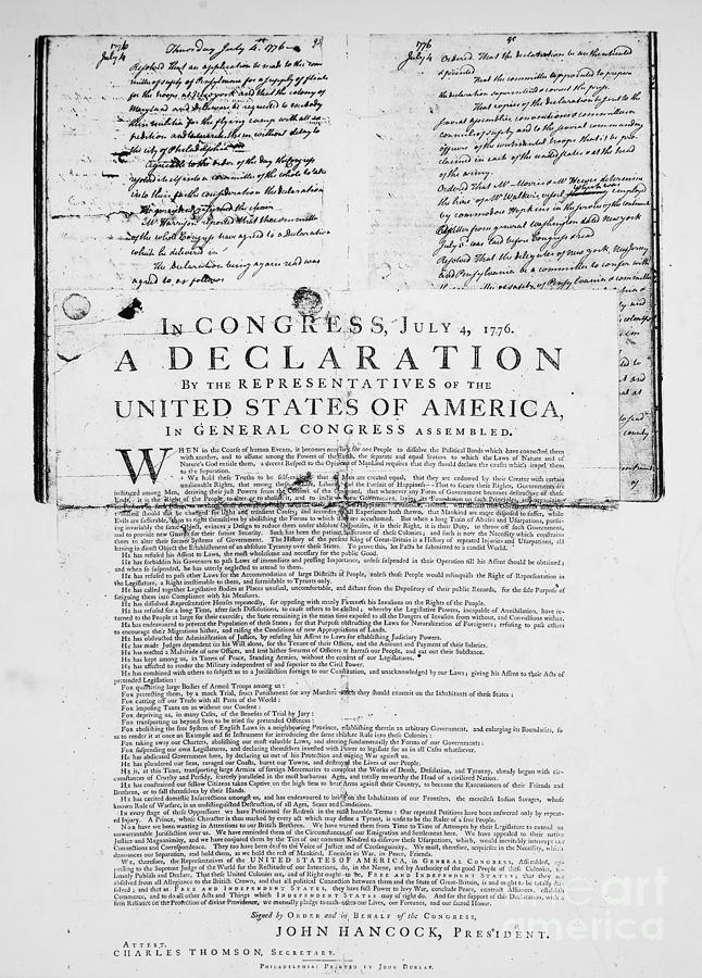 Declaration Of Independence #9 Photograph by Granger