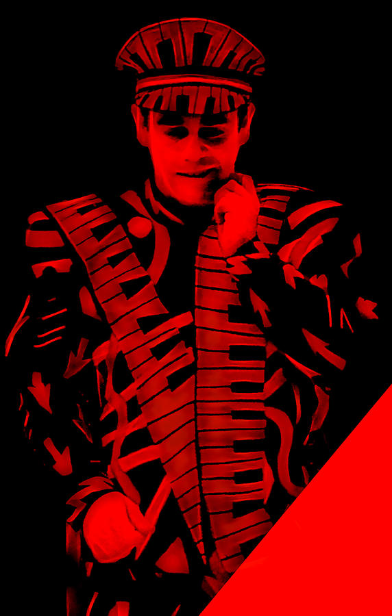 Elton John Mixed Media - Elton John Collection #9 by Marvin Blaine