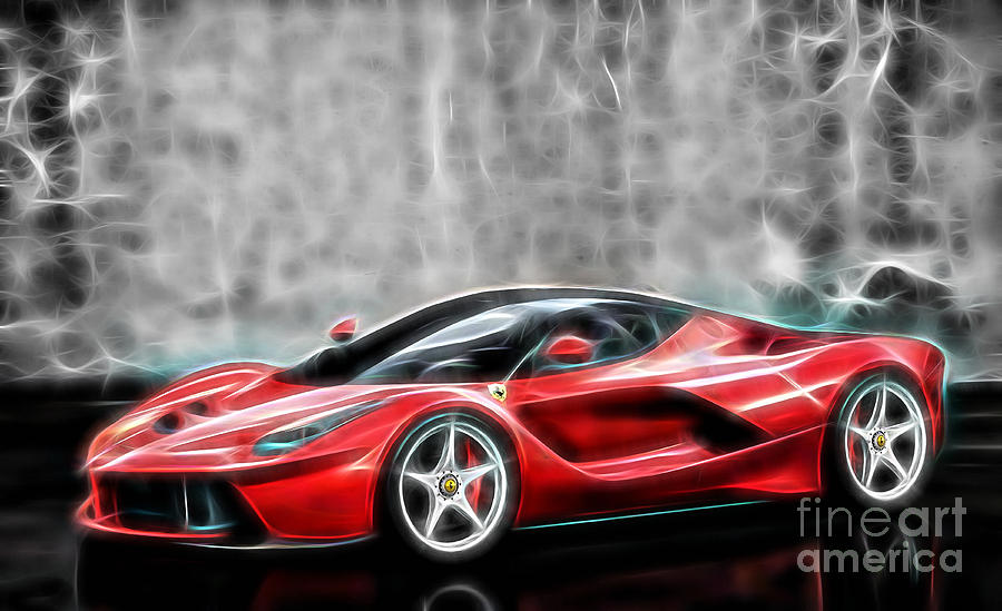 Ferrari LaFerrari #9 Mixed Media By Marvin Blaine - Pixels