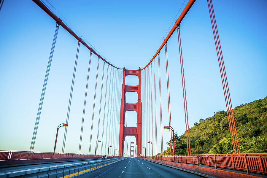 Golden Gate Bridge Early Morning In San Francisco California #9 Photograph by Alex Grichenko