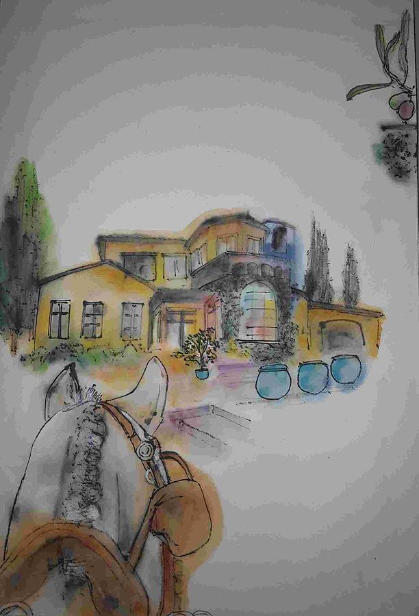 Italy Life Love Linguini album #9 Painting by Debbi Saccomanno Chan