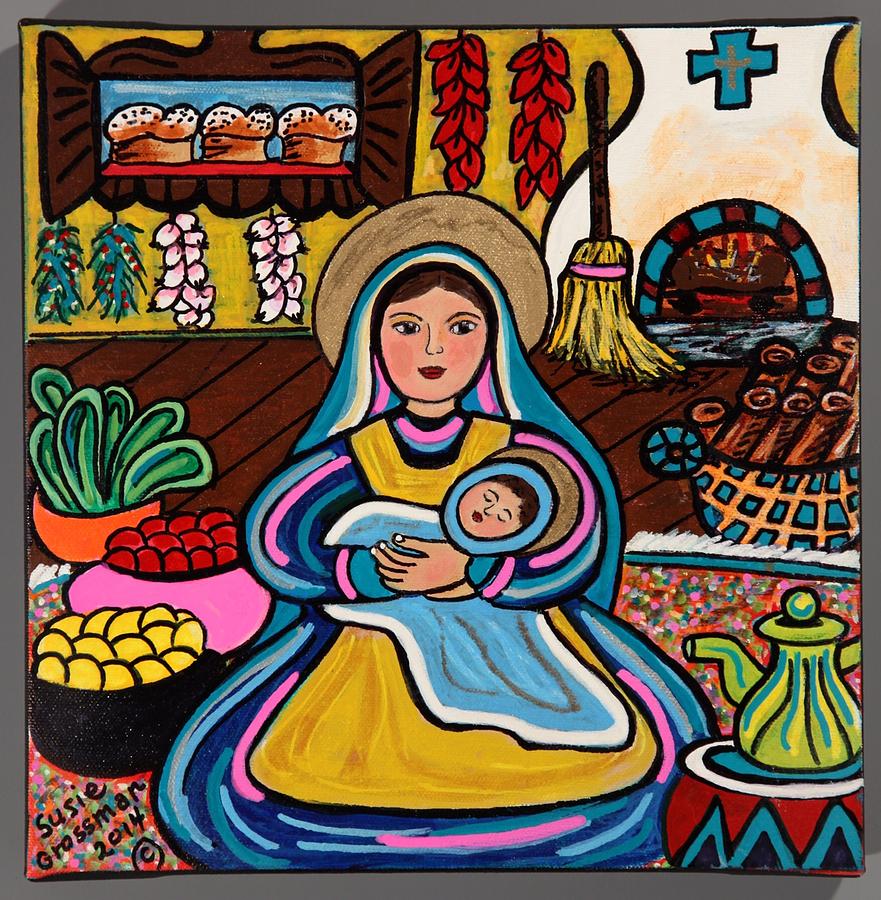 Fruit Painting - Kitchen Madonna #2 by Susie Grossman