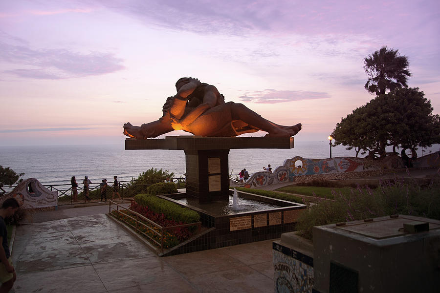 Lima Miraflores Lovers Park #9 Digital Art by Carol Ailles