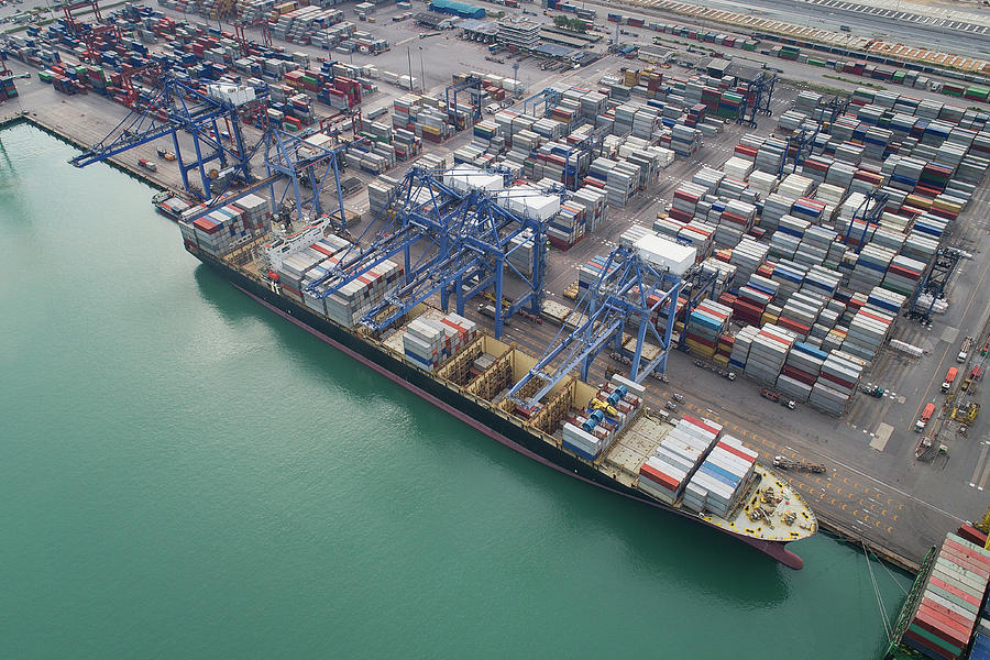 Logistic port #9 Photograph by Anek Suwannaphoom