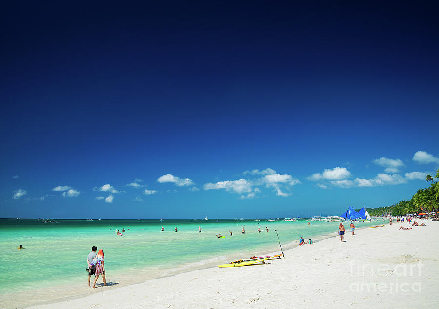 Main Beach Of Tropical Paradise Boracay Island Philippines #9 Photograph by JM Travel Photography