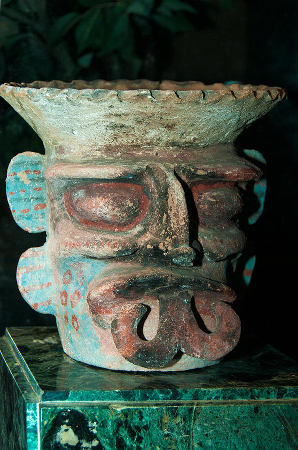 Mayan Museum in Chetumal #9 Digital Art by Carol Ailles