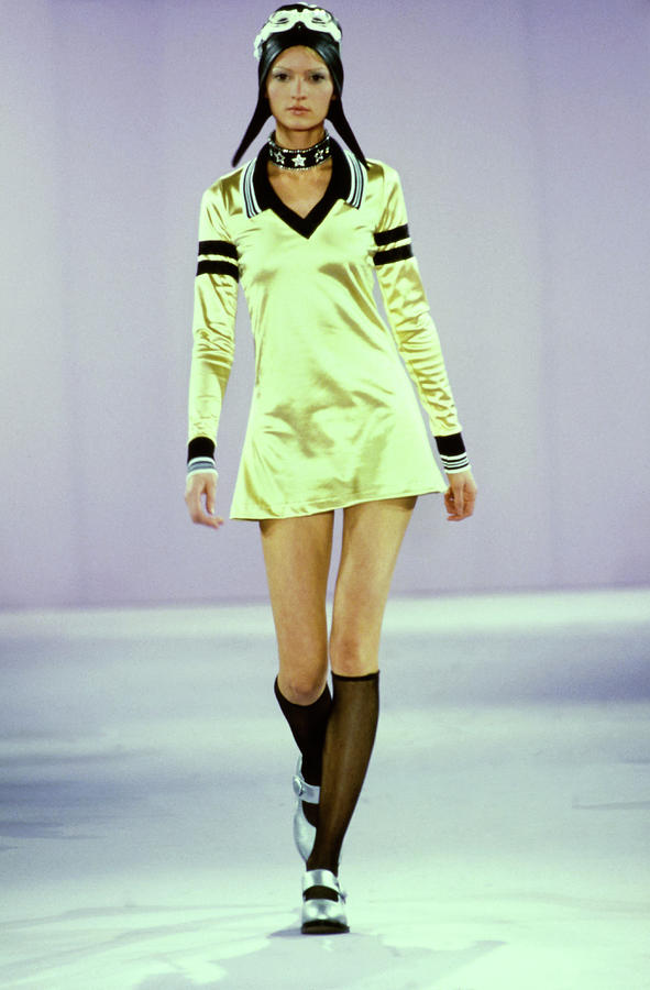 Model On A Runway For Anna Sui #9 Photograph by Guy Marineau