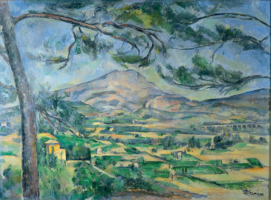 Mont Sainte Victoire #9 Painting by Paul Cezanne