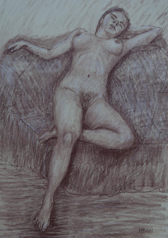 Nude Study #9 Pastel by Masami Iida