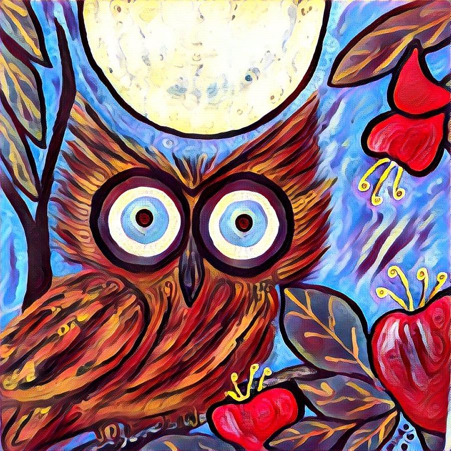 Owl Midnight Digital Art by Gabyduval Image and Design - Fine Art America